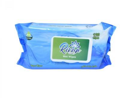 Rivan Pure Water Baby Wipes for Sensitive and Normal Skin (120 Wipes)