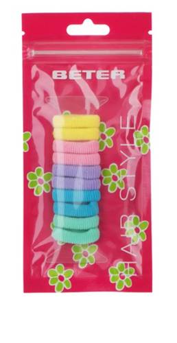 Beter - Mini Cotton Elastic Hair Bands 10 Units (Model 19006)