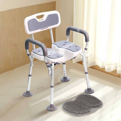 COMMODE CHAIR With Non-Slip FORDEAL 
