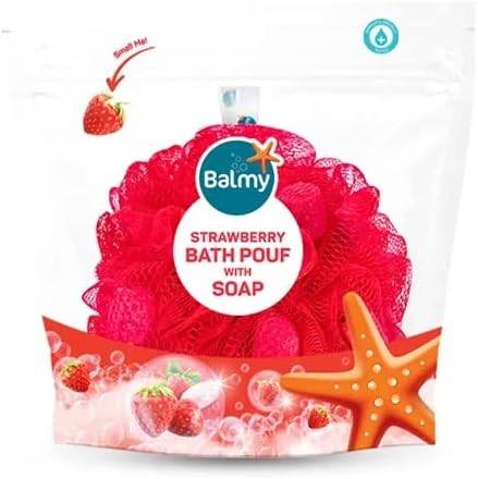 Balmy Strawberry Sponge Bath Loofha 5459