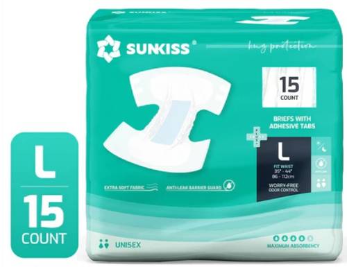 حفاضات كبار سن 15 حبة SUNKISS