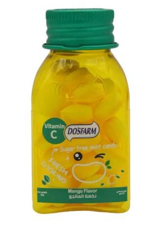 Ferment Dosfarm Candy with Vitamin Mango Flavor Sugar Free 22g