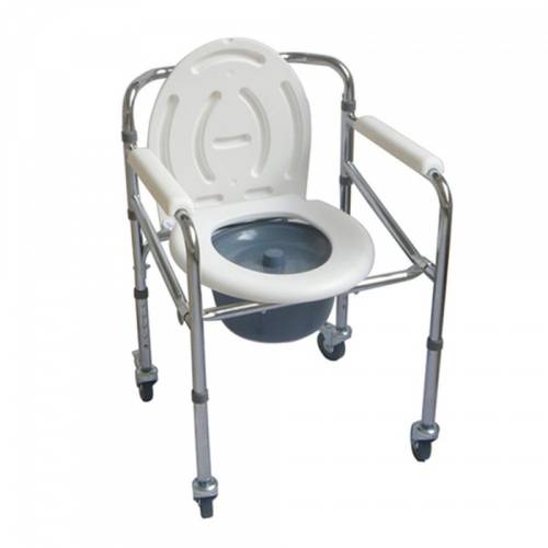 Space Commode Chair with Wheels Foldable SBC02