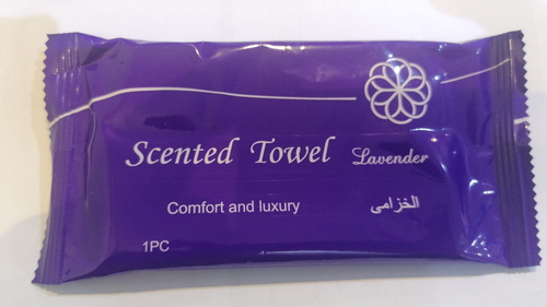 Scented Towel Lavender Khuzama Scented Moist  Aura