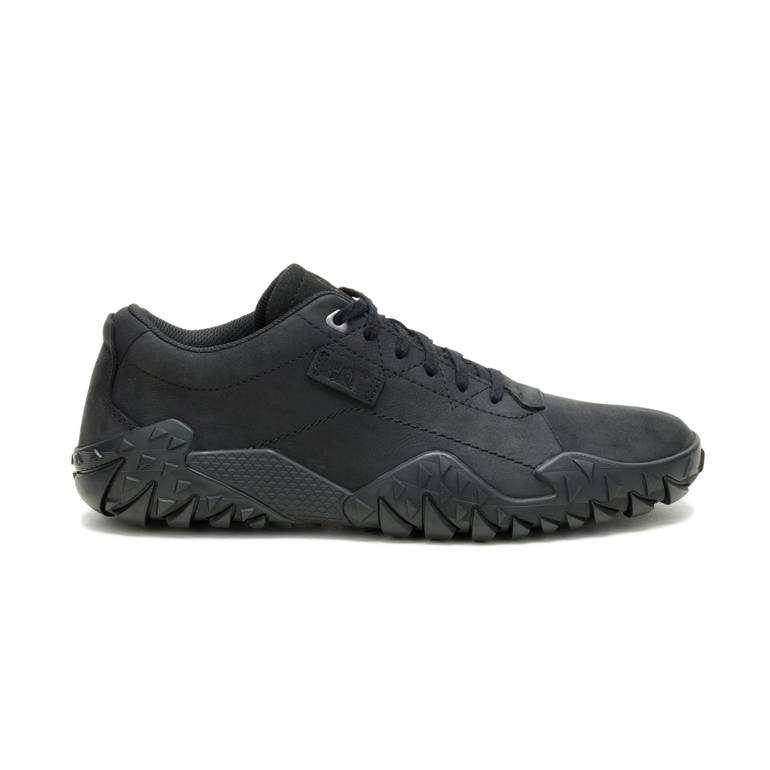 CAT-Gridlock Low Men's Casual Shoe – Black Nubuck Upper, Durable