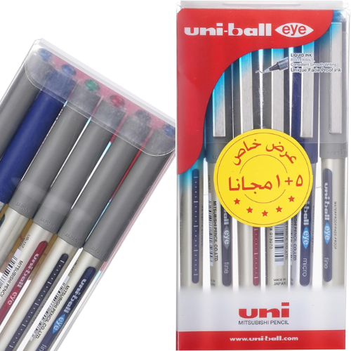 طقم  قلم يوني بول UB-157 الوان اساسية