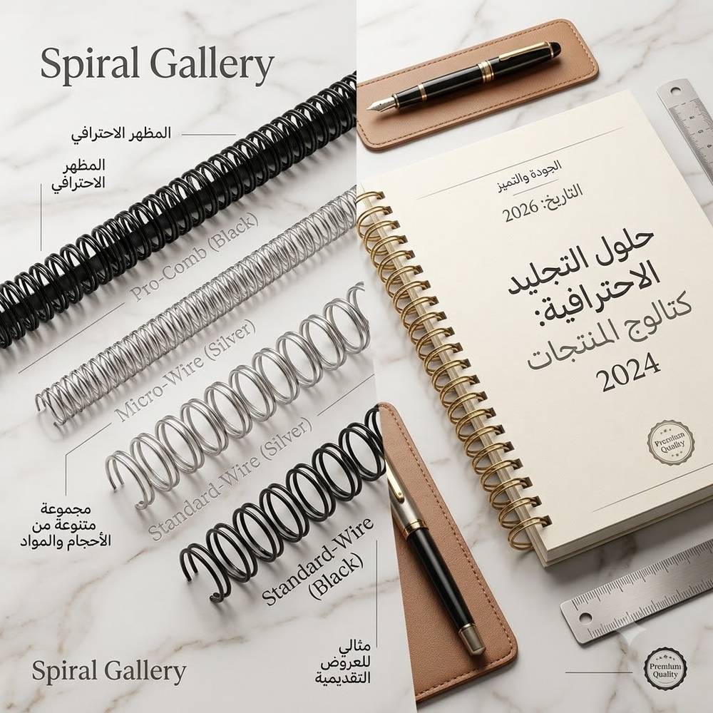 حلزوني سلك  معدني لتغليف الملازم 