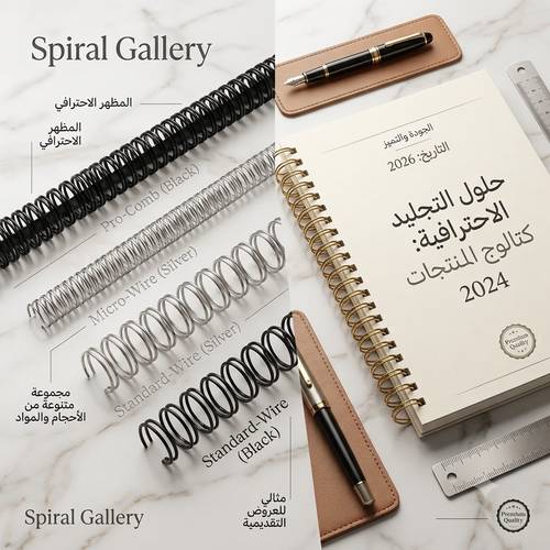 حلزوني سلك  معدني لتغليف الملازم 
