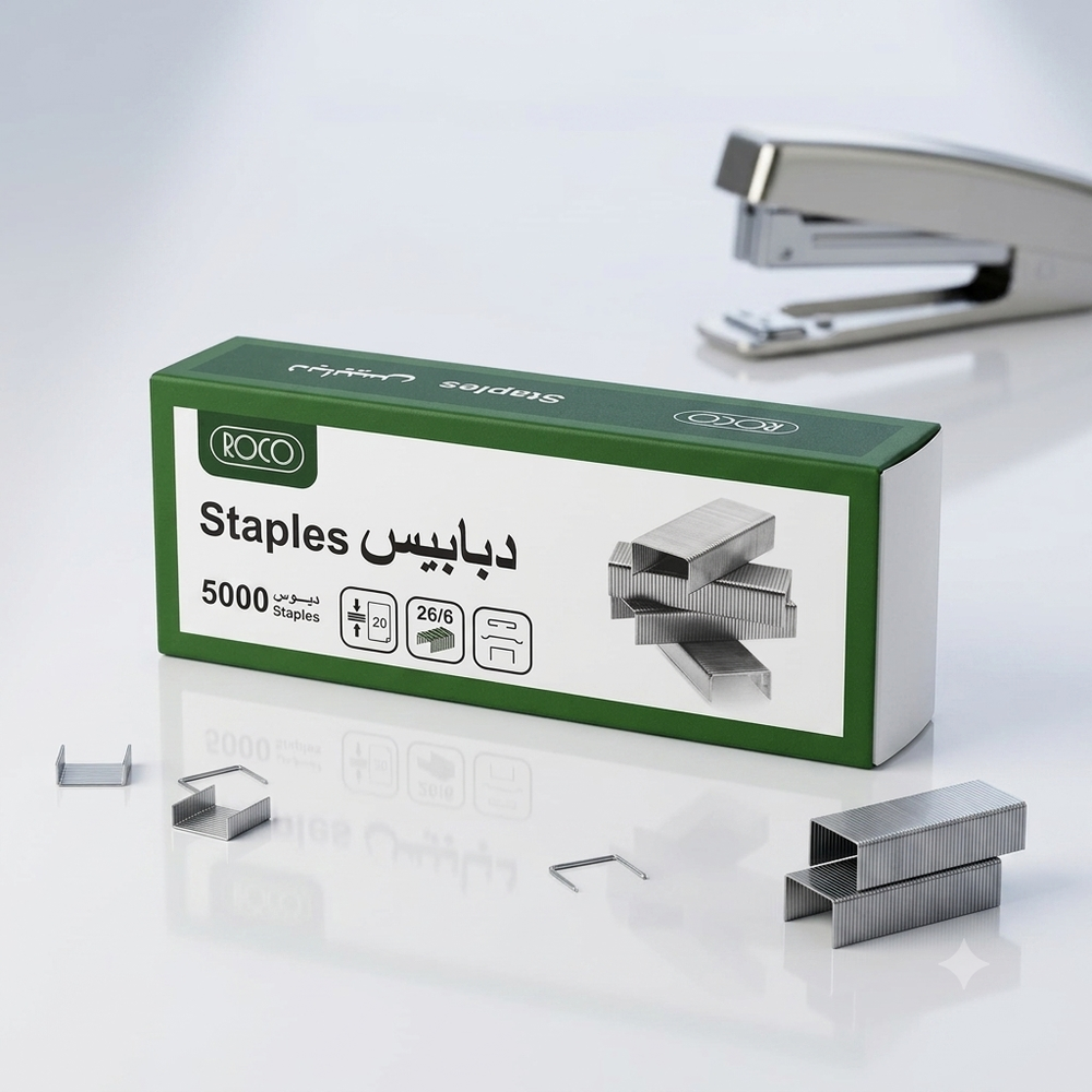  روكو دبابيس دباسة 26/6 - بكت 5000 دبوس 