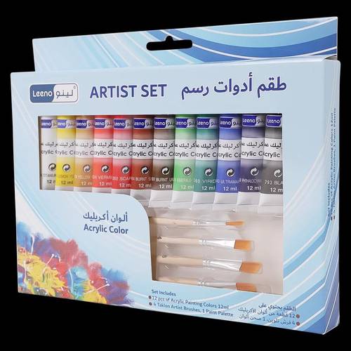 لينو طقم أدوات رسم الوان أكريليك  