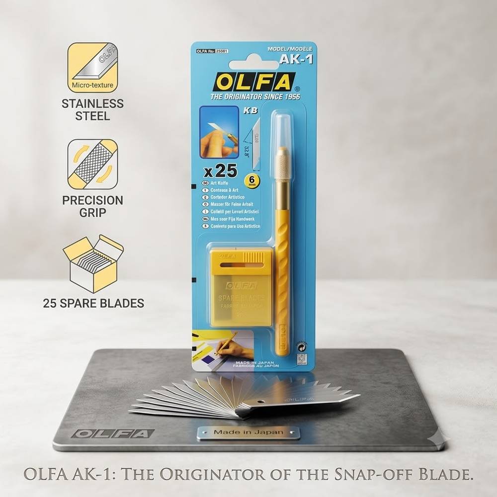 اولفا مشرط قلم مع غيار OLFA-AK-1-22501