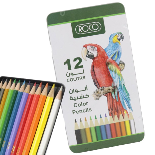 الوان خشبية روكو مسطح  12 لون