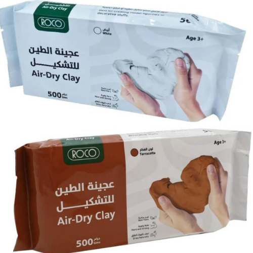 عجينة الطين للتشكيل روكو  - 500 غرام - بني