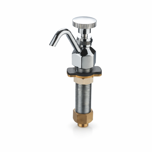 Commercial Dipperwell Faucet – Heavy Duty Chrome Brass Continuous Flow Valve for Restaurant Sinks, Ice Cream Scoop Rinse & Bar Prep Stations