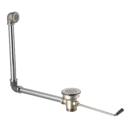 Commercial Twist Handle Waste Outlet for Sink – Stainless Steel Drain Assembly with Lever Control, Heavy Duty Sink Waste Drain for Restaurant, Bar & Utility Sinks