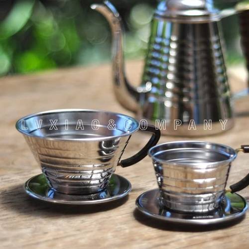 Kalita الفولاذ المقاوم للصدأ كعكة شكل كوب فلتر لكمة اليد قابلة لإعادة الاستخدام القهوة مسحوق حامل بالتنقيط نوع القهوة الأجهزة