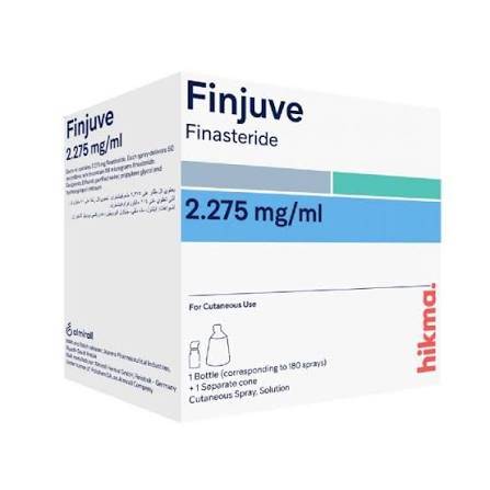 Finjuve, Finasteride Spray, Hereditary Hair Loss - 18 Mlفينجوفي