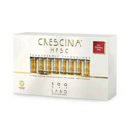 Crescina HFSC Transdermic Treatment 500 Man Ampoules 3.5ml x10+10