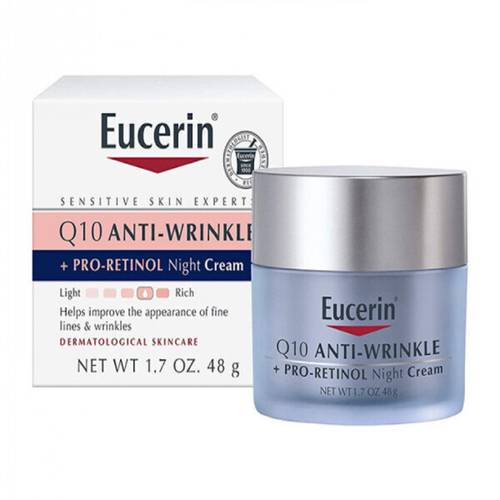 Eucerin Sensitive Skin Q10 Anti Wrinkle Pro Retinol Night Cream 48 gm 