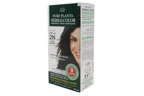  هيرباتينت- بني غامق صبغه شعر طبيعيه HERBAL COLOR 2N