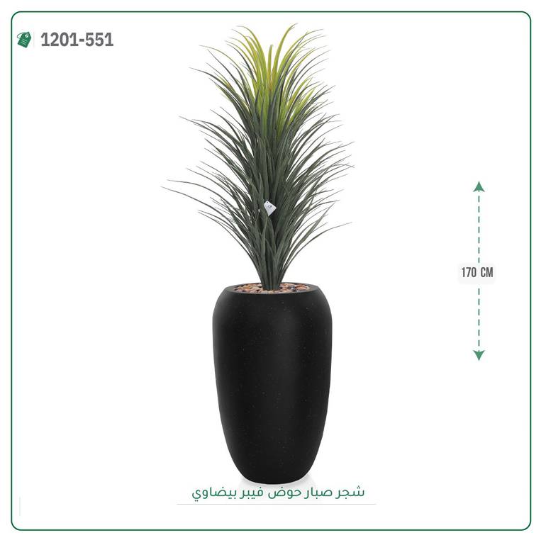 شجر صبار صناعية ( ارتفاع 170 سم ) حوض فيبر