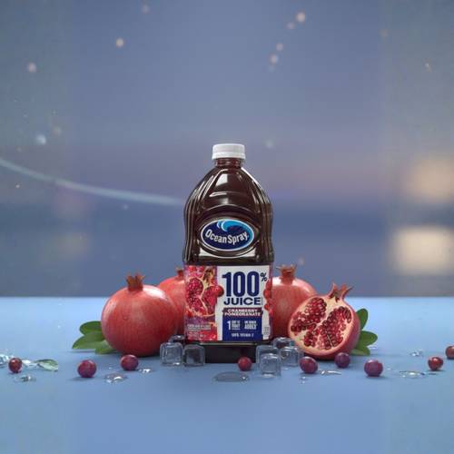 CRANBERRY POMEGRANATE  عصير التوت البري والرمان بدون سكر مضاف