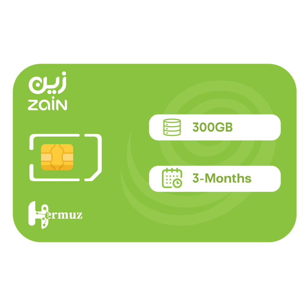 زين شريحة بيانات 300 جيجا مسبقة الدفع | 3 أشهر