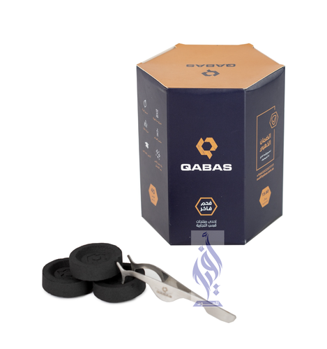  فحم قبس سريع الاشتعال مقاس  33 مل مع ملقاط