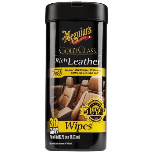 Meguiar's مناديل غولد كلاس لتنظيف وترطيب الجلد الفاخر - 25 منديل