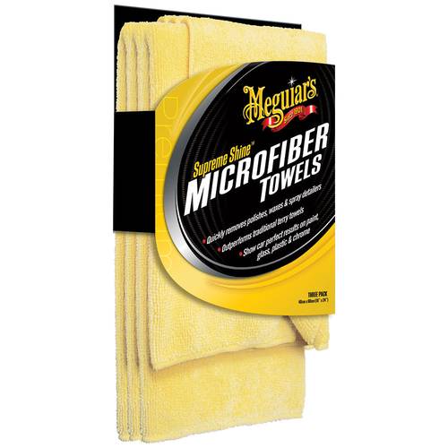 Meguiar's منشفة مايكروفايبر فائقة اللمعان (عبوة من 3 قطع)