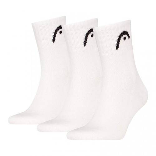  Head All Sports Short Crew White 3 Pairs