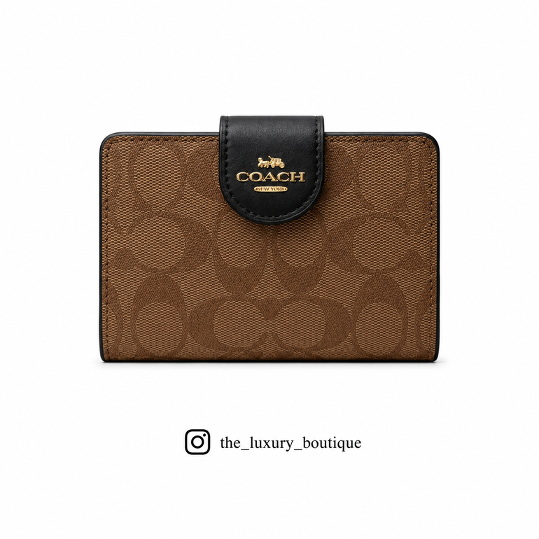 Medium Corner Zip Wallet In Signature