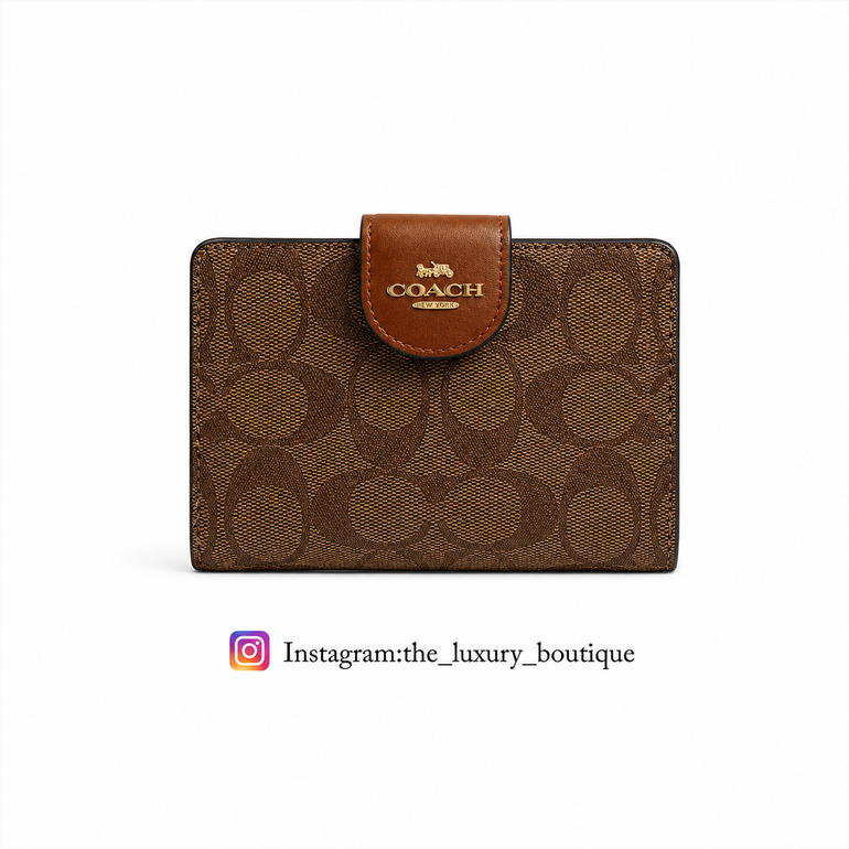 Medium Corner Zip Wallet In Signature