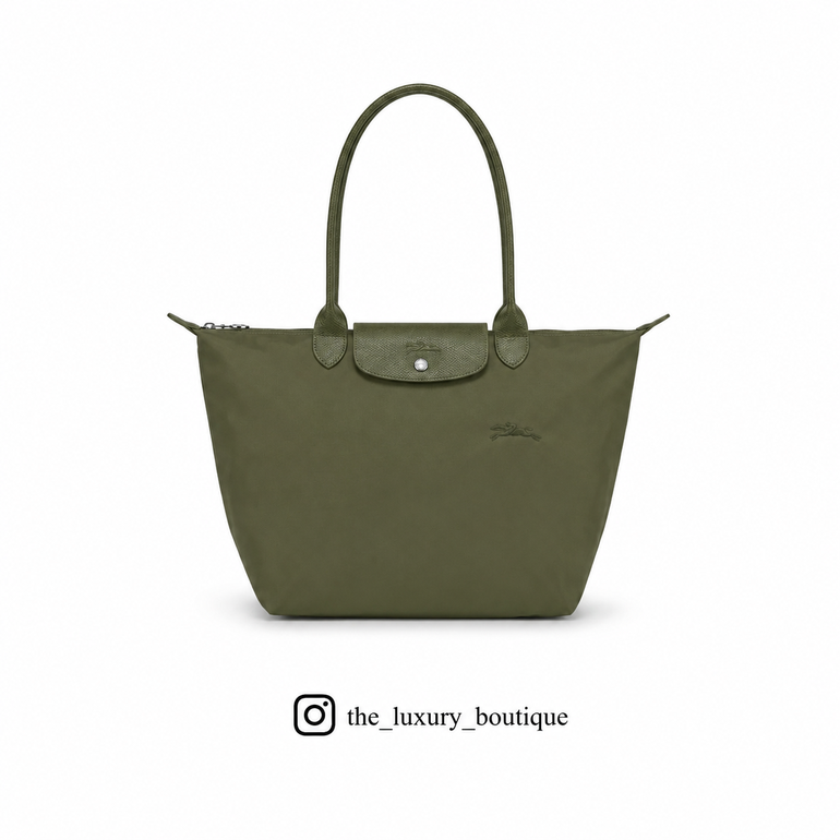 Longchamp green line large size in olive