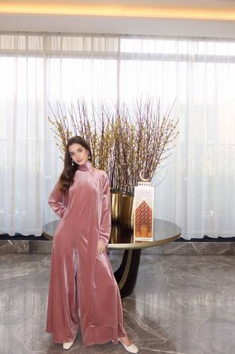  Velvet jumpsuit- Pink