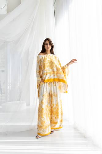 Silky Printed Set - Yellow
