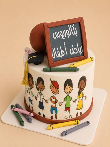 كيكة تخرج رياض اطفال