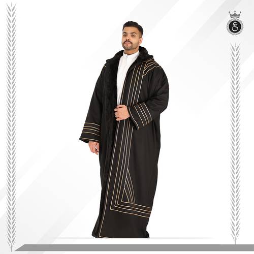 فروه تصميم بلاتيني أسود
