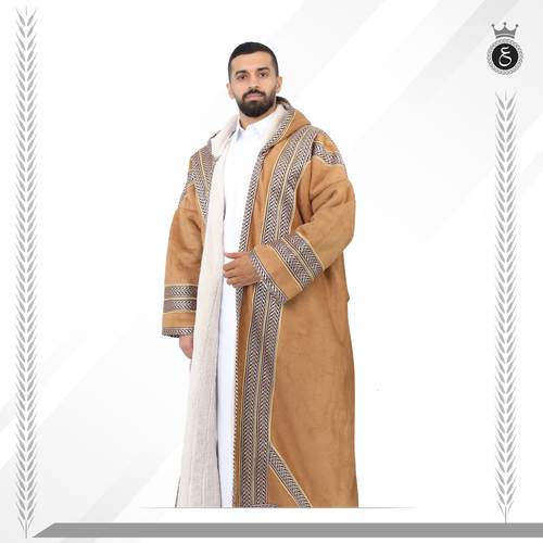 فروة تصميم برونزي زعفراني