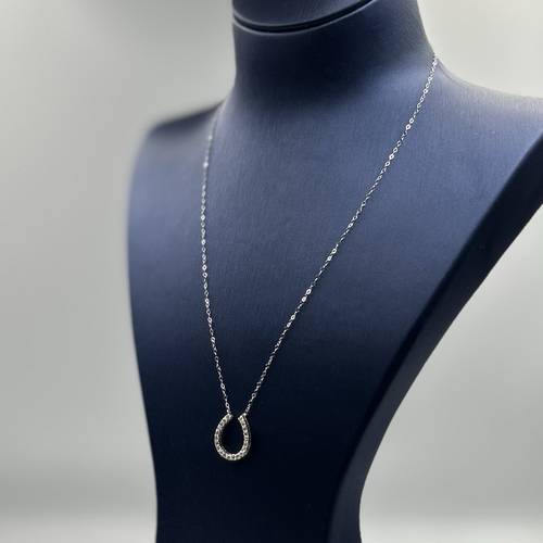 سلسال ألماس طبيعي نوع الألماس SI - وزن 0.39 قيراط - وزن  الذهب 0.88 غرام -عيار 18.