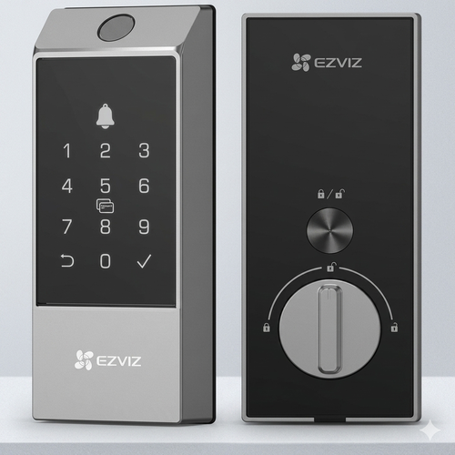 قفل الباب الذكي المتطور EZVIZ Smart Deadbolt Lock (DL04 Pro) – أمان متكامل وتحكم ذكي عن بُعد