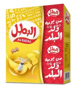 البطل رقائق بطاطس بالملح 12 حبة 23 جم