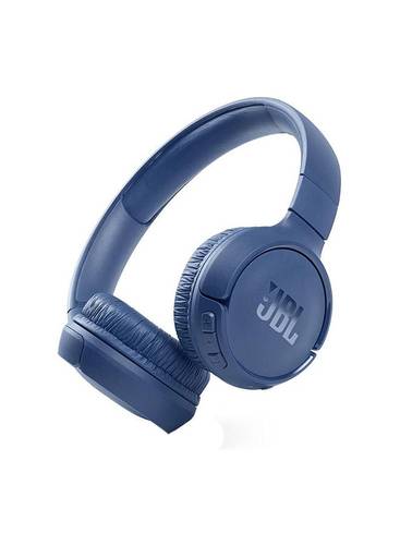 جي بي إل سماعات الرأس Tune 510Bt اللاسلكية - Pure Bass - بطارية 40 ساعة - شحن سريع - USB سريع من النوع C - قابل للطي أزرق