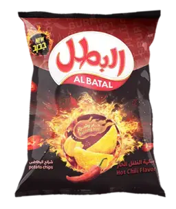 البطل شيبس حار وشرار 110 جرام