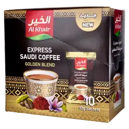 الخير قهوة سعودية ذهبيه 10 أظرف