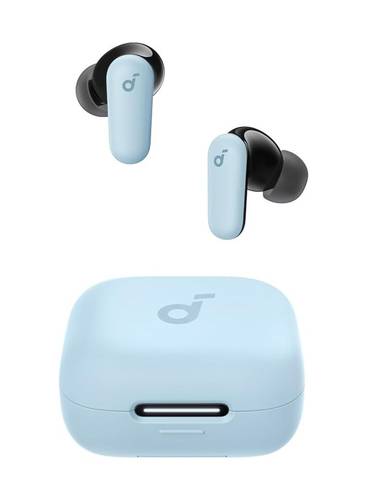 ساوند كور سماعات أذن soundcore R50i NC من Anker، إلغاء الضوضاء القوي والذكي، صوت جهير قوي، وقت تشغيل 45 ساعة، حافظة 2 في 1 وحامل هاتف، IP54، سماعات أذن لاسلكية، بلوتوث 5.4، التحكم في التطبيقات