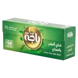 باجة شاي اخضر بالنعناع 25 فتلة