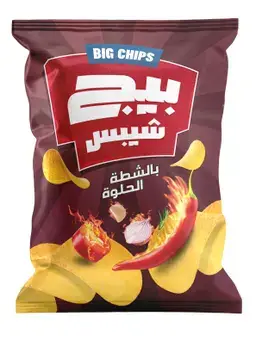 بيج شيبس شطة حلوة 100 جم