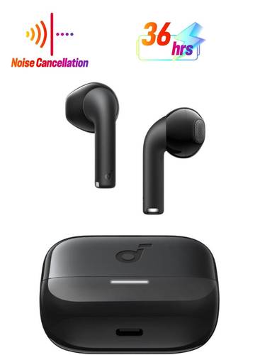 ساوند كور سماعات أذن K20i شبه داخل الأذن، بلوتوث لاسلكي، 36 ساعة وقت تشغيل، شحن سريع، صوت واضح، ملاءمة مريحة، مكالمات واضحة بميكروفونين ENC، EQ مخصص، IPX5، بلوتوث 5.3، تحكم عبر التطبيق
