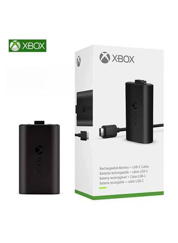مايكروسوفت مجموعة أدوات إكس بوكس و طقم شحن مع كابل USB من النوع C أسود